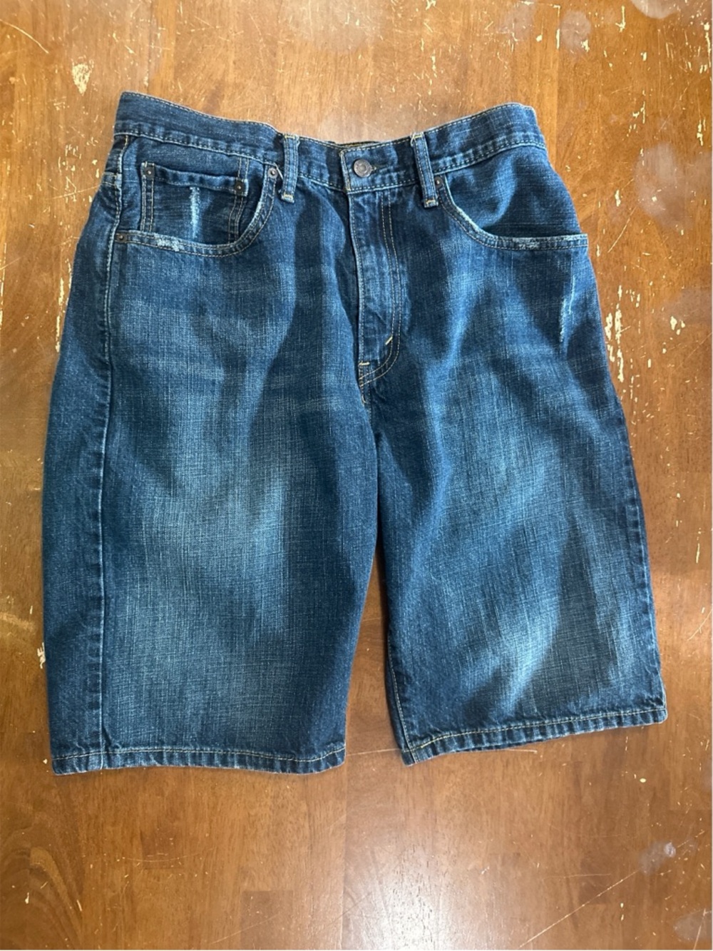 Levi's 569 Dark Blue Denim Jean Shorts